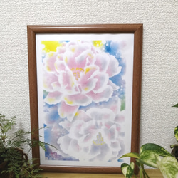 パステル画 コスモス『ブルーム』お部屋を彩るパステルアート