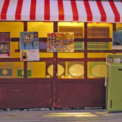 「リアル電飾」　下町の電気やさん　着色済・組立キット　ジオラマ　ミニチュア 3枚目の画像