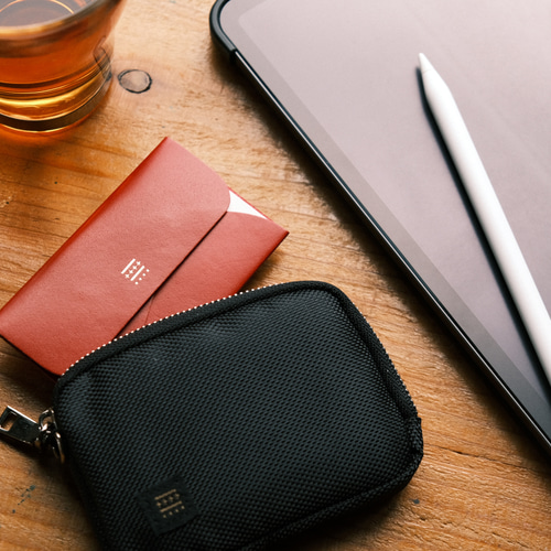 極小極薄レザーケース「MUZOSA CARDRIDGE」クロームイエロー ◇本革