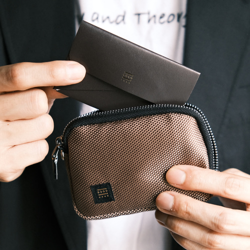 極小極薄レザーケース「MUZOSA CARDRIDGE」クロームイエロー ◇本革