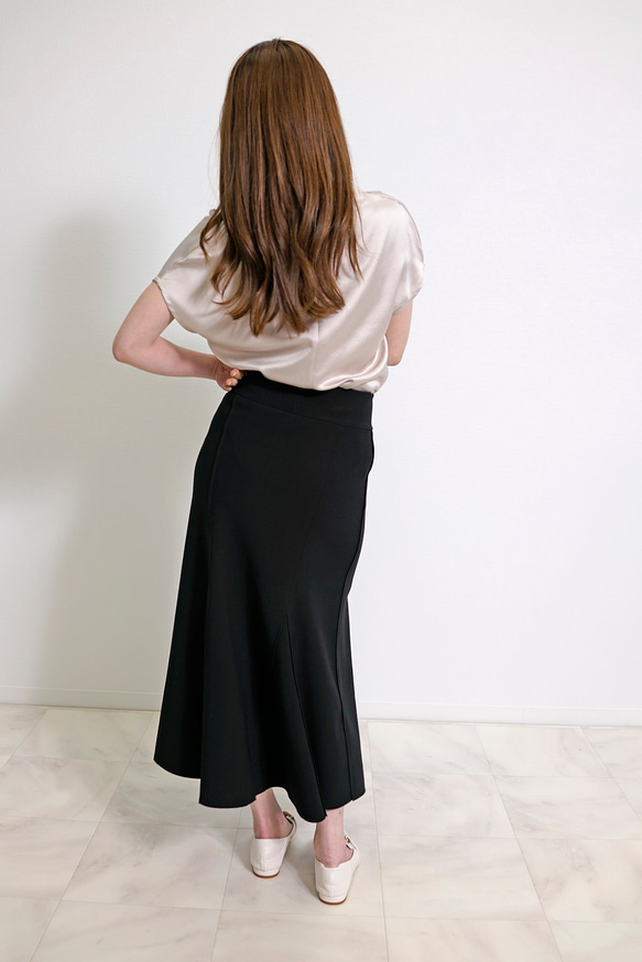 マーメイド シルエット カラー スカート 11枚目の画像