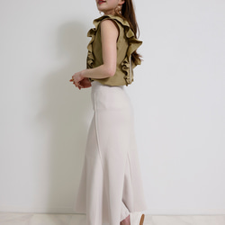 マーメイド シルエット カラー スカート 16枚目の画像