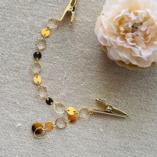 ストールクリップ・カーディガンクリップなどに♥︎ダブルサークル