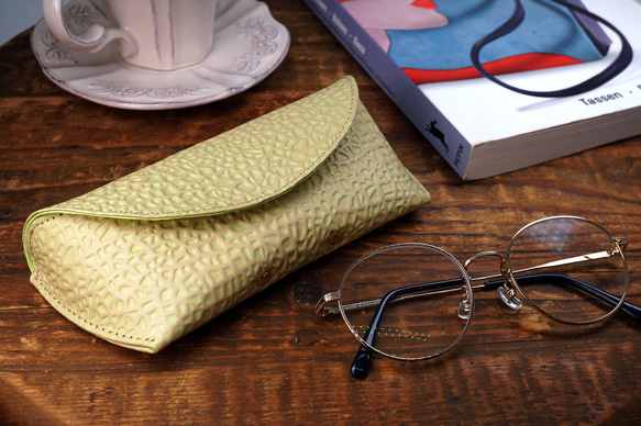 メロンな眼鏡ケース（牛革製） 9枚目の画像