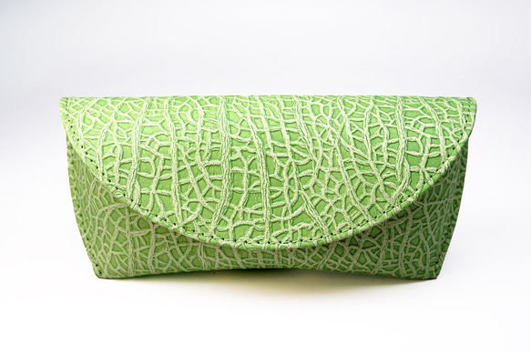 メロンな眼鏡ケース（牛革製） 3枚目の画像