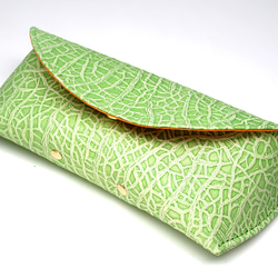 メロンな眼鏡ケース（牛革製） 5枚目の画像