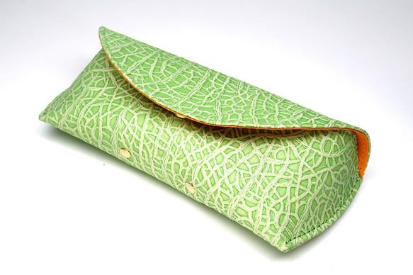 メロンな眼鏡ケース（牛革製） 5枚目の画像