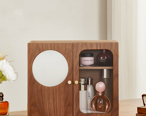 アンティーク調 ゴブラン織 ジュエリーボックス メイクボックス 鏡 木製 アンティーク ジュエリーボックス ゴブラン織 メイクボックス 鏡台 小