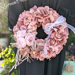 ピンクラナンキュラスGARDENリース | shop ROSEVERTE