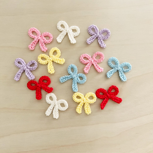 レース編み⭐︎リボンモチーフ⭐︎6色アソート【受注製作】 その他入園