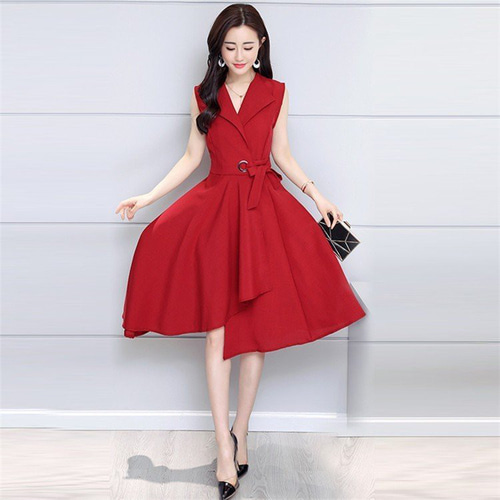 1352ワンピース レディース 40代 膝丈 きれいめ 夏ワンピ ワンピース  