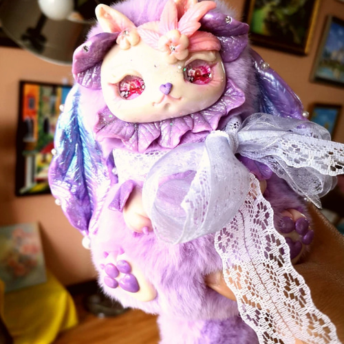 ハンドメイド アートドール 幻獣 ぬいぐるみ 兎兎 通販 14452137