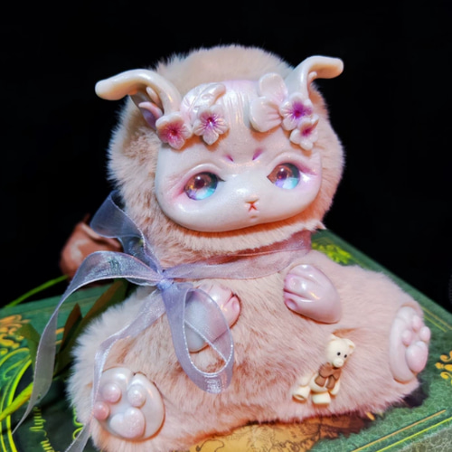 ぬいぐるみ✽ハンドメイド アートドール 幻獣 ぬいぐるみ 兎兎 ぬいぐるみ✽ハンドメイド アートドール 幻獣 ぬいぐるみ 兎兎