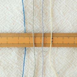 靛藍 184 米 x 3 種顏色/泰國植物染色棉線 0.7 毫米 30 克/刺繡、刺子、編織、花環、包裝/公平貿易 第4張的照片