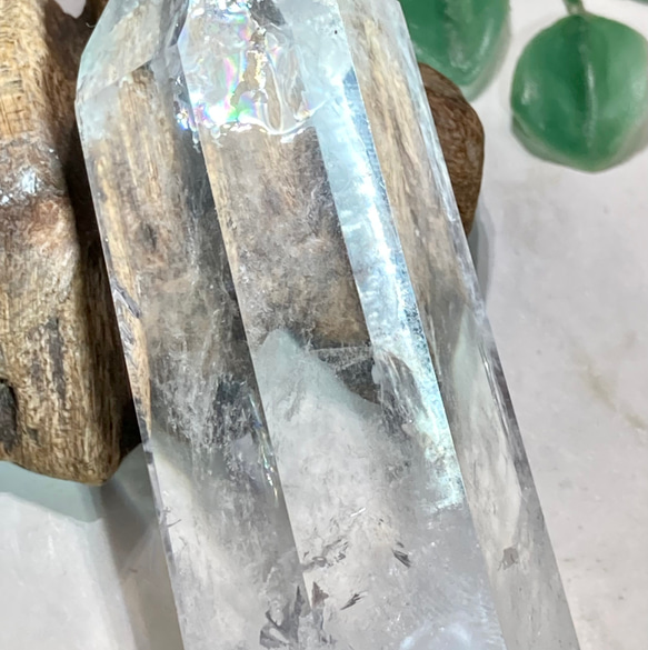 レインボー✨ エンジェルブレッシング ポイント 水晶 クリ