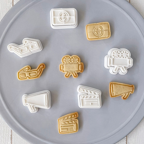 映画館】シネマグッズミニ5個セット クッキー型（スタンプ付き