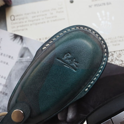 Suzuki鈴木スズキ スマートキーケース 本革の手縫い 名入れ可 カラーが選べる 6枚目の画像