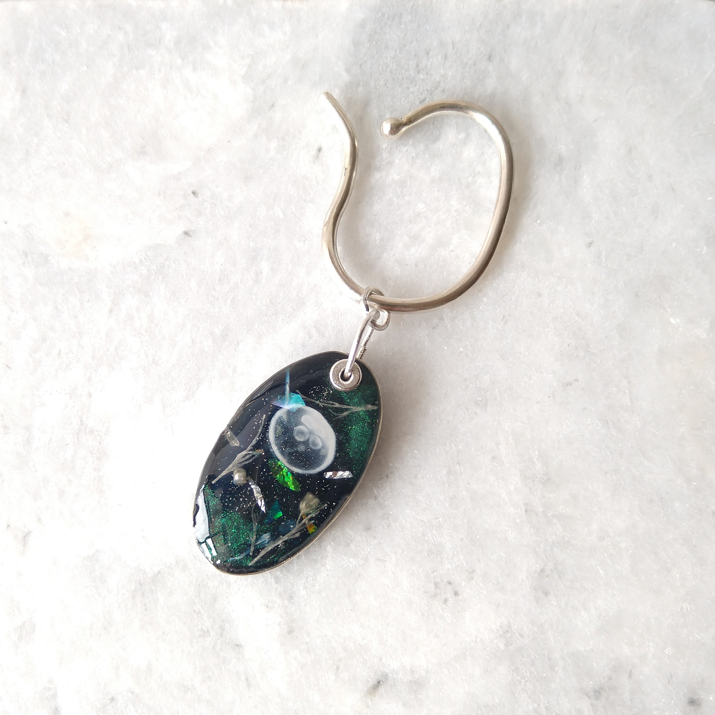 海月シルバー950２wayイヤーフック　片耳