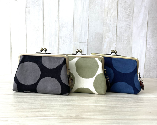 PJC カタバミクロッチ 親子がま口財布 ハンドメイド - 財布