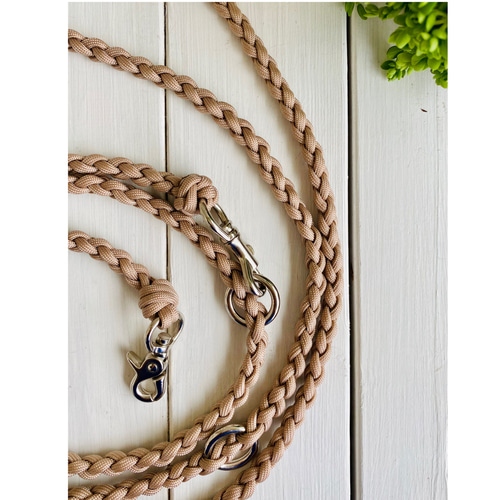 受注制作 パラコード カフェリード 小型犬〜 リード・首輪 M IYA