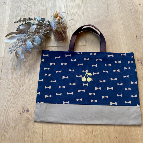 レッスンバッグ リボンキルト レッスンバッグ 上履き入れ お弁当