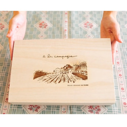 ①ハンドメイド 手作り 壁掛け 木製 レターラック リメイク diy アラカンパーニュ木箱 11枚目の画像