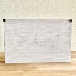①ハンドメイド 手作り 壁掛け 木製 レターラック リメイク diy アラカンパーニュ木箱 9枚目の画像