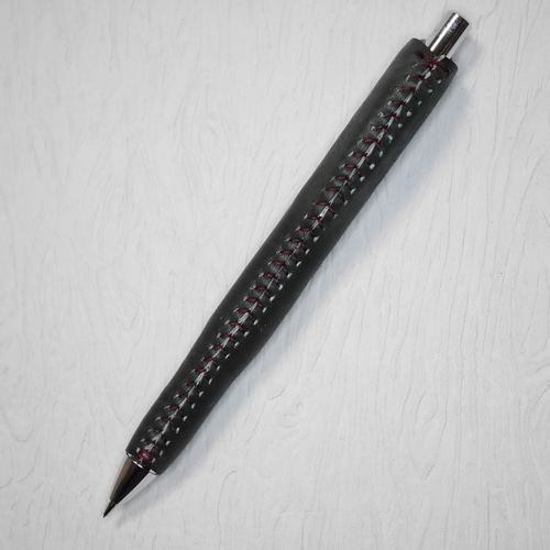 本革製グリップ付きシャープペン☆ぺんてる・エナージェル0.5mm 改