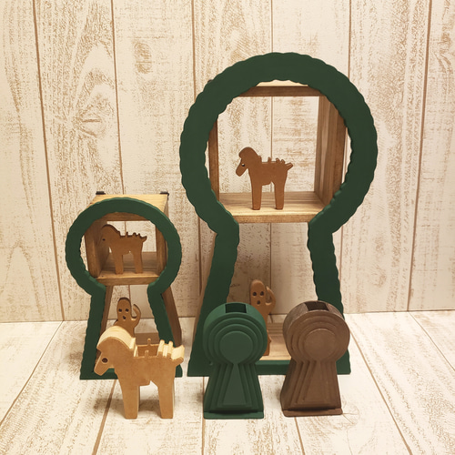 奢华的装饰品　　感受历史 有价值的股票 埴輪（はにわ）セット　ディスプレイ用置物 ColBase