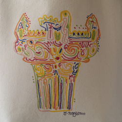 ［旅する縄文］トートバッグ 十日町土器01 （ナチュラル） 2枚目の画像