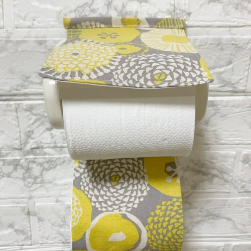 トイレットペーパーホルダーカバー 北欧 花柄 バス・トイレ・洗面用品