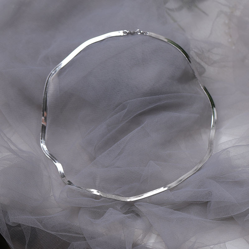 純銀、高顔値 、シンプル、ネックレス、気質、S925❀