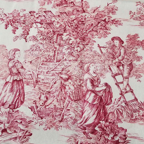 フランス輸入生地☆トワルドジュイ Pastoraleワイン 再入荷