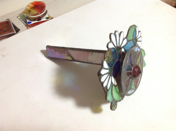 オルゴール付き万華鏡 ステンドグラス 