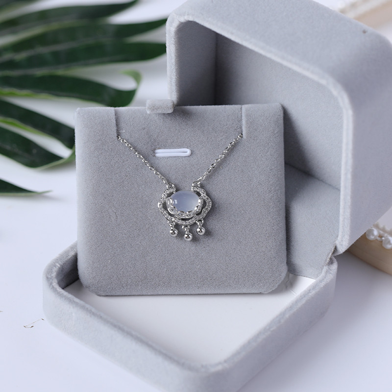 瑞気如意、S925純銀、長命錠、ペンダント、ネックレス、   文芸 、女の子