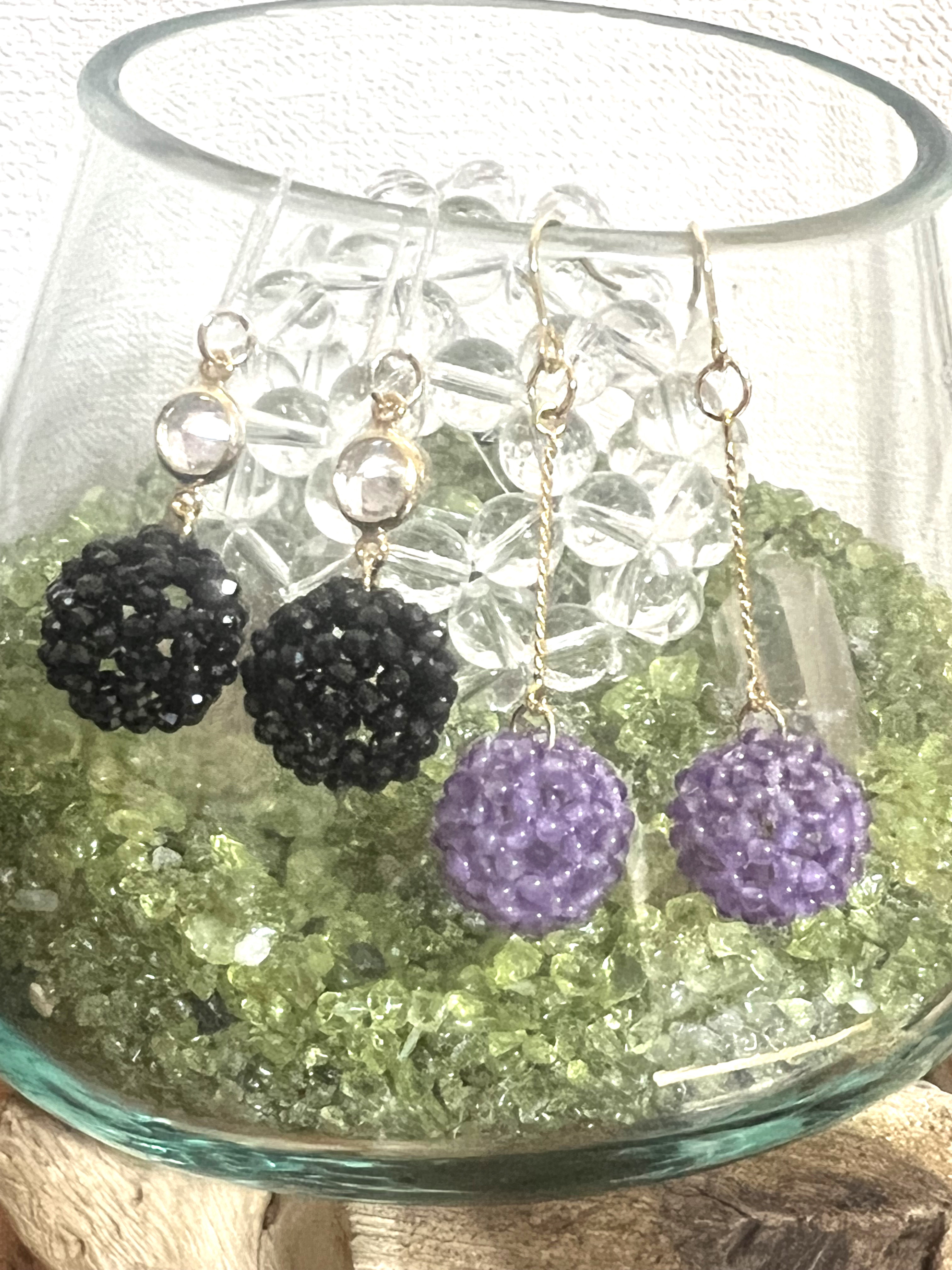 ブラックスピネル　フラーレン　ピアス