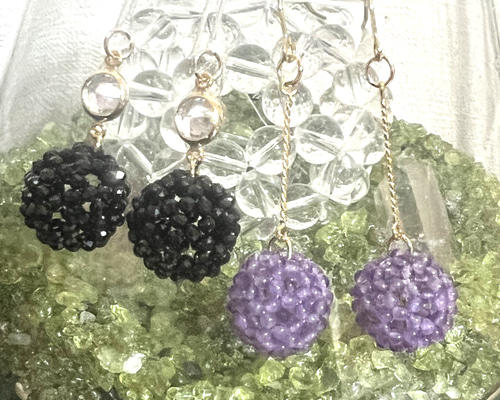 ブラックスピネル フラーレン ピアス ピアス（その他） ゆうみ 通販