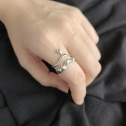 【Outfit SET】Melt RING × "about to fall" Drop RING ≪送料無料≫ 1枚目の画像