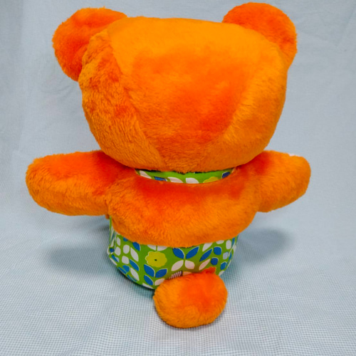 サロペットのオレンジ色のくまさん ぬいぐるみ Yukko 通販 14456186