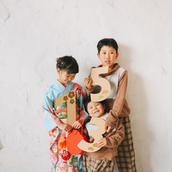 単品販売 木製 七五三 ビックナンバーバナー】七五三撮影 七五三参り