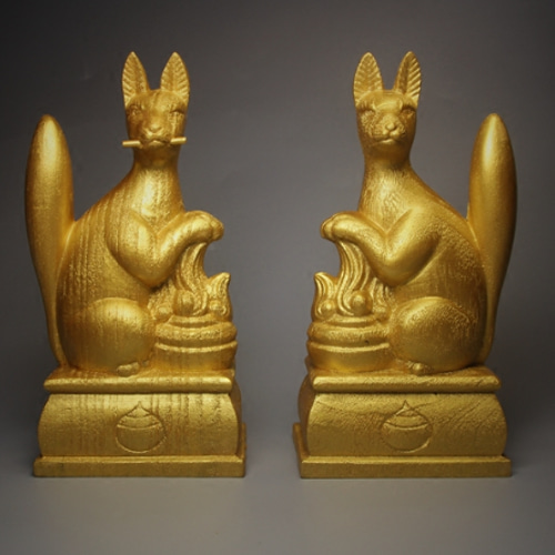 大黒天様 大黒天眷属 招財使者 伏見稲荷様 御守狐 トゥギニ天 招財 その他置物