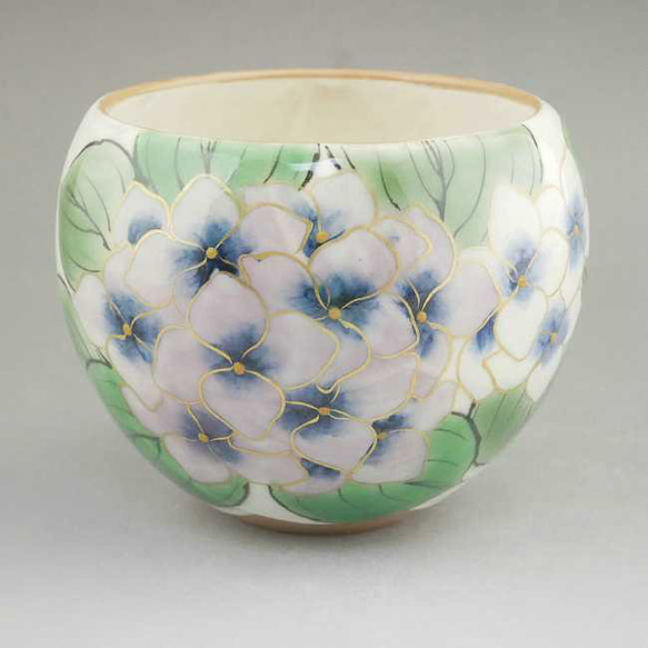 ◆產品編號6096 繡球茶杯陶瓷豆沙花拼盤 第6張的照片