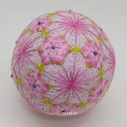 Temari“Nukiume”Sakuraji Pink 9cm Temari Temari Temari 第1張的照片