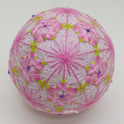 Temari“Nukiume”Sakuraji Pink 9cm Temari Temari Temari 第2張的照片