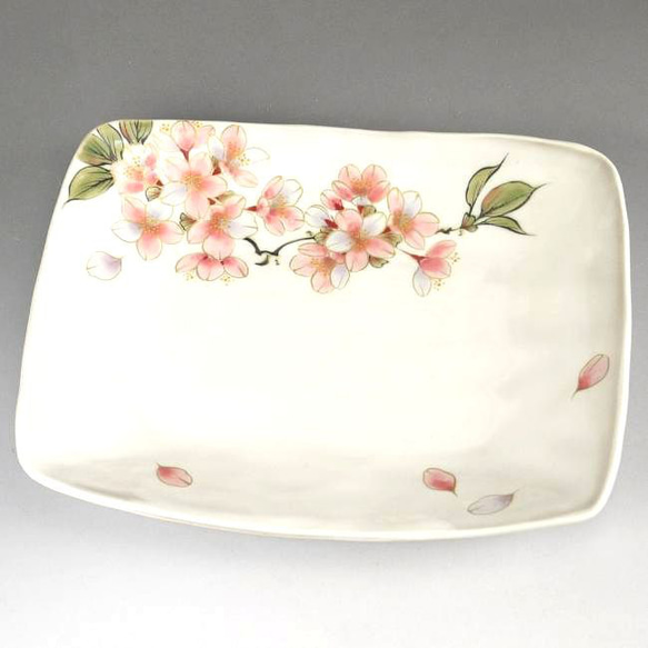 京焼・清水焼　陶あん 桜　八寸皿　2種類 京焼・清水焼陶あん 桜八寸皿2種類