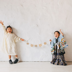 【木製　七五三　ガーランド　】七五三撮影　七五三参り　千歳飴　おうちスタジオ　撮影小物　753 初節句　レターバナー 3枚目の画像