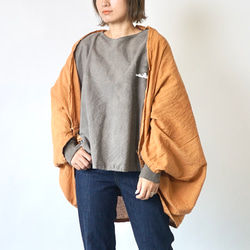 Momonga Bolero/橘色/Mikawa Textile 第1張的照片