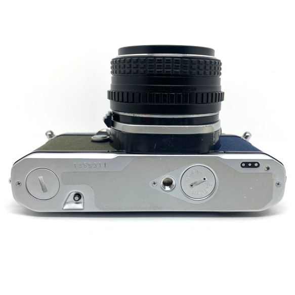 22-094　リメイクカメラ　PENTAX ME（モスグリーン・ネイビーブルー) フィルムカメラ 8枚目の画像