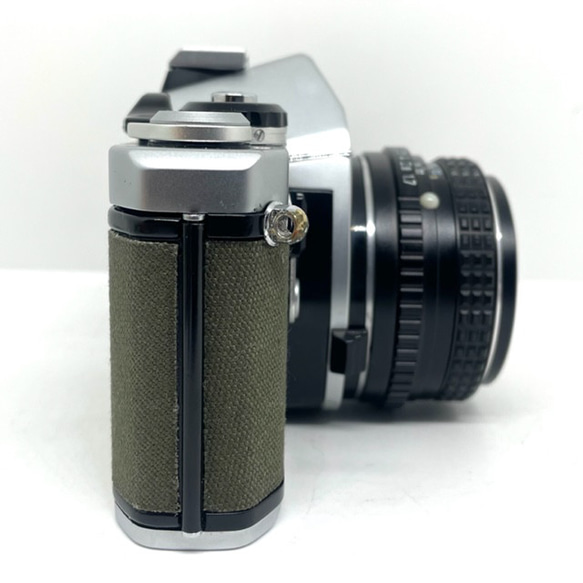 22-094　リメイクカメラ　PENTAX ME（モスグリーン・ネイビーブルー) フィルムカメラ 6枚目の画像