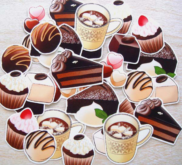 チョコレート☆フレークシール 2枚目の画像